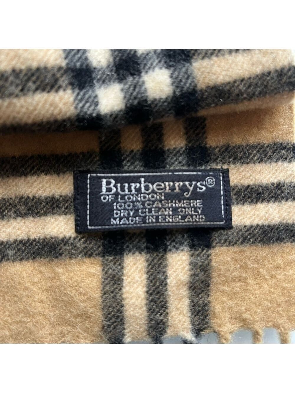BURBERRYS OF LONDON CASHMERE SCARF - Picture 3 of 9